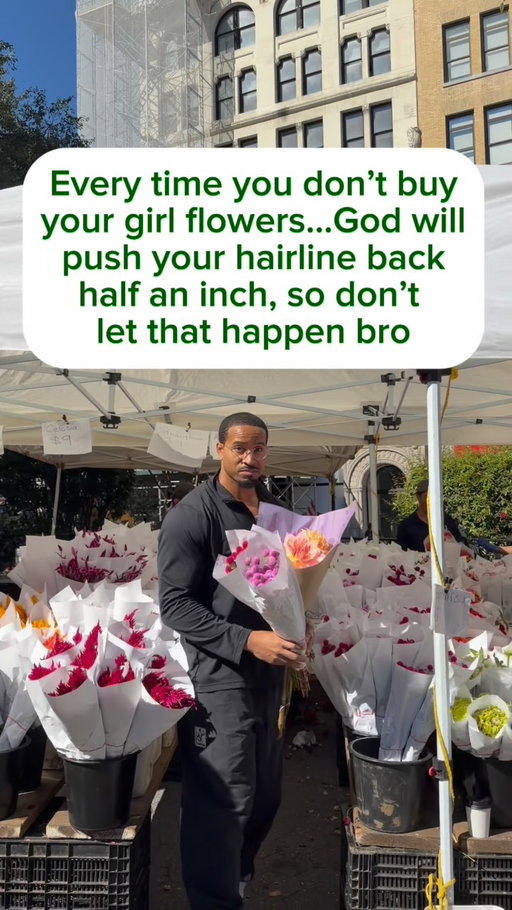 Save your hairline (and relationship) and buy the flowers! 💐
#flowers
