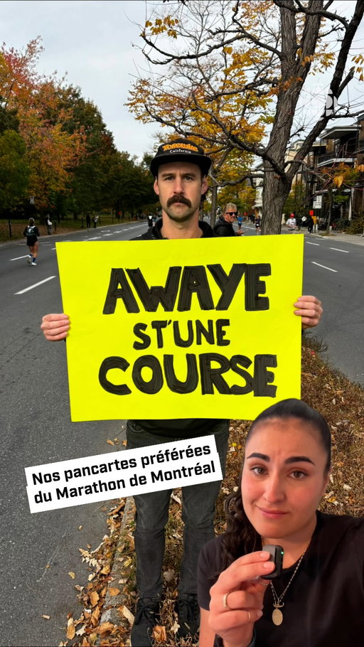 Au Marathon de Montréal, il y a ceux qui courent, et ceux qui encouragent! Ophélia nous propose son top 10 des meilleures pancartes de l’édition 2026. 🪧🏃‍♂️🏃‍♀️

#mtlmarathon #marathon #montreal #course #rcsports
