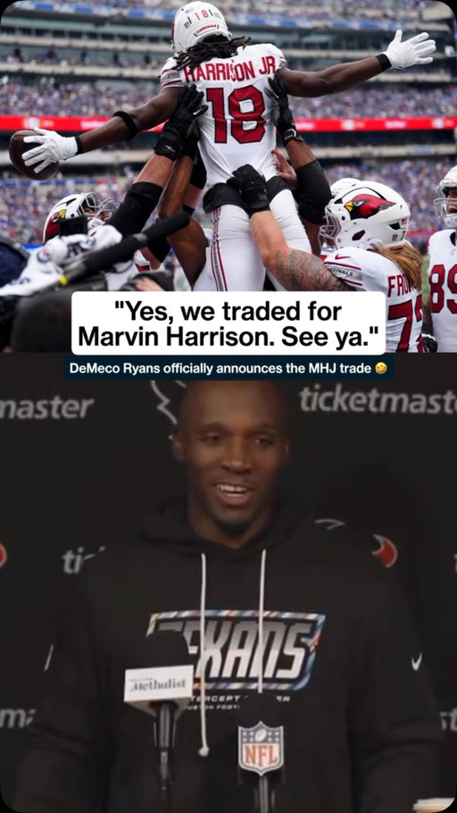 What an interesting way to announce the Marvin Harrison Jr. trade 😂😭