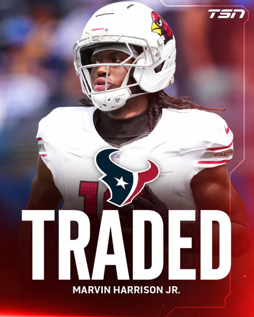 Marvin Harrison Jr. has been traded to the Houston Texans along with a 7th round pick in exchange for a 2nd and 6th round pick, per Adam Schefter and Ian Rapoport.