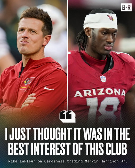 Cardinals HC Mike LaFleur details why Cardinals traded Marvin Harrison Jr. 👀 (via @azcardinals)