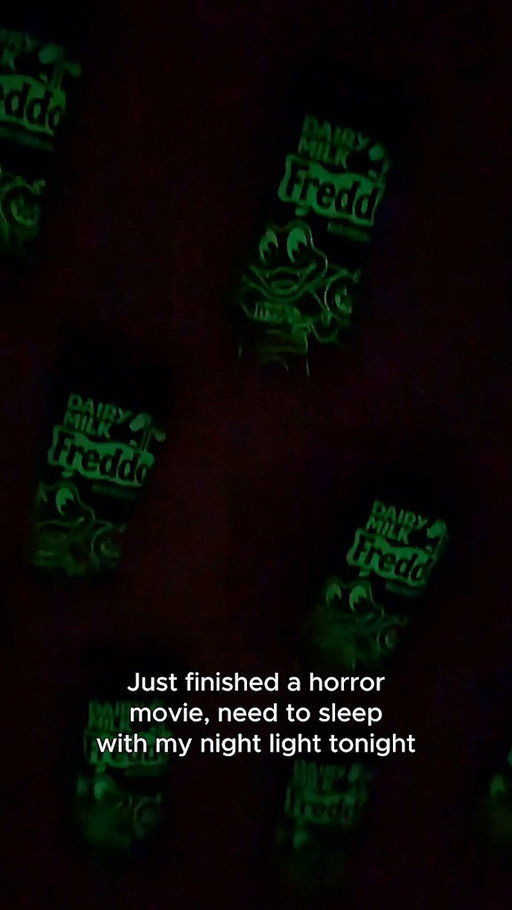 The dark isn’t so scary when Freddo’s on watch 👀