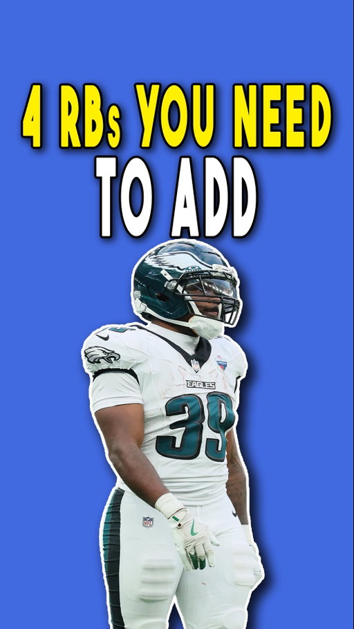 These are 4 running backs you need to add in your fantasy league as soon as possible 

#fantasyfootball