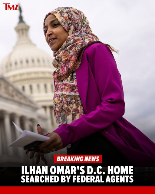🚨 Homeland Security agents searched Rep. Ilhan Omar’s home Monday morning reportedly as part of a criminal investigation