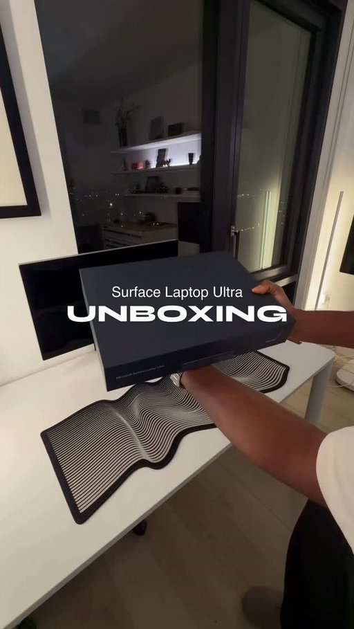 Unboxing the Microsoft Surface Laptop Ultra powered by the NVIDIA RTX Spark, maybe the most powerful laptop I’ve ever experienced can’t wait to share my experience daily driving this. 
#tech #microsoft #microsoftsurface #laptop #unboxing