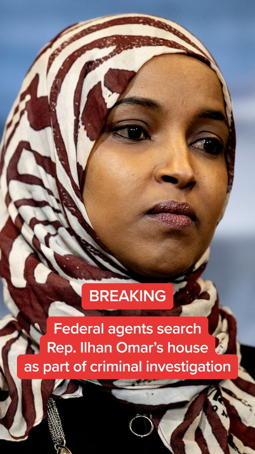 BREAKING: Federal agents searched the Washington, D.C., home of Rep. Ilhan Omar, D-Minn., on Monday morning as part of a criminal investigation, Fox News and The Associated Press reported, citing sources familiar with the matter.

MS NOW’s Ken Dilanian has the latest.