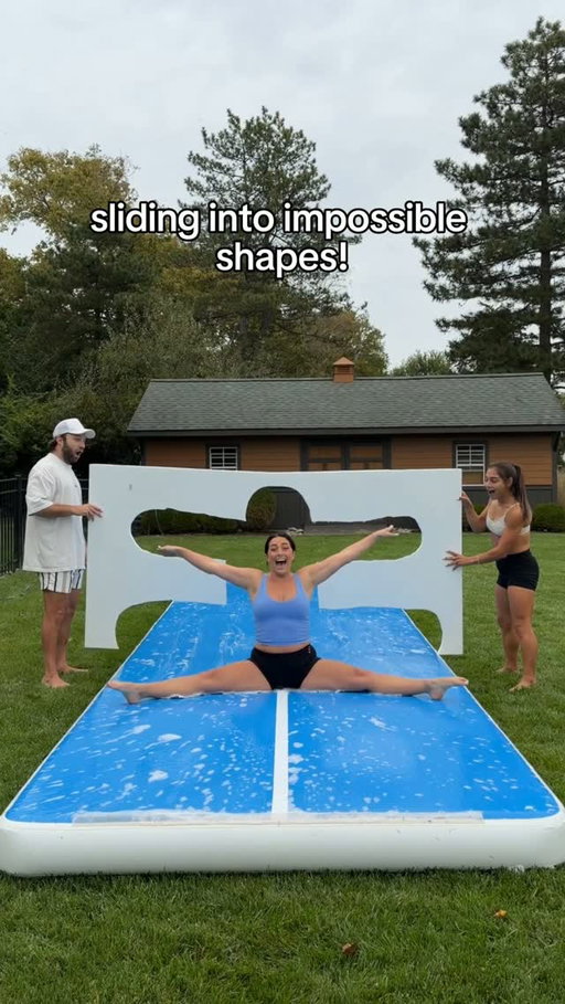 Sliding through shapes! 🤯 
Does the last shape count?!