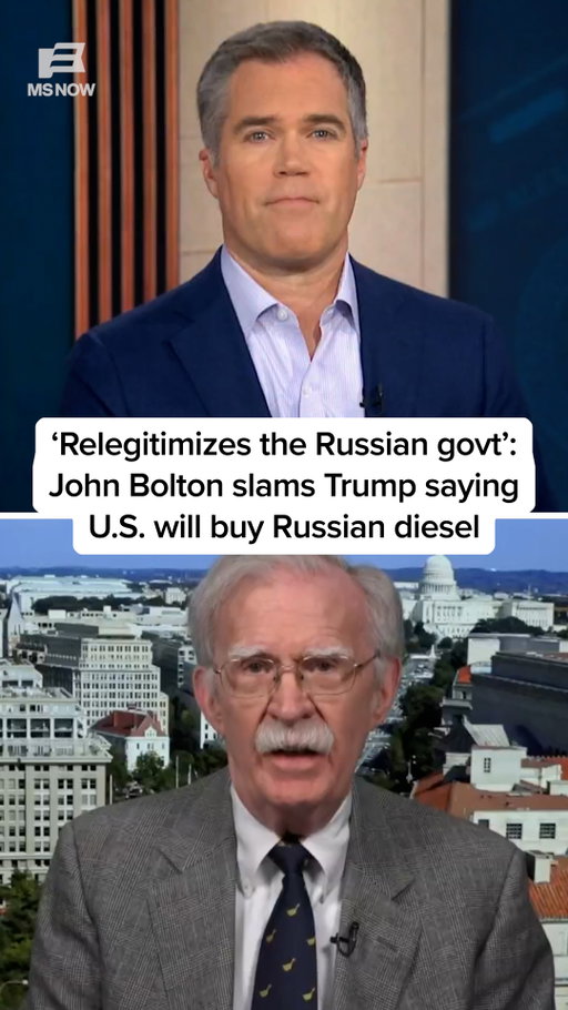 President Trump announces the U.S. will buy 4.8 million tons of Russian diesel, a move that has received backlash from both sides of the aisle.

Former Trump White House National Security Advisor John Bolton joins Peter Alexander to share his thoughts.

#news #russia #trump