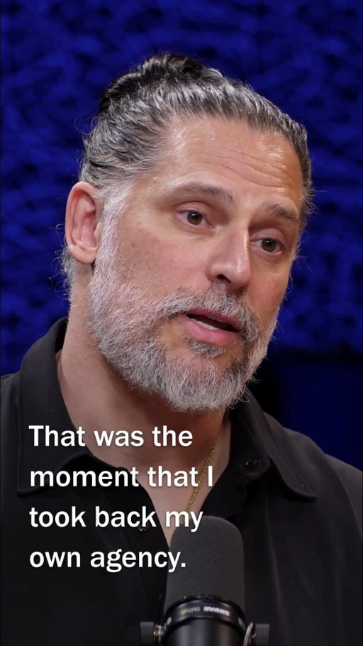 @joemanganiello. Werewolf. Magic Mike. Deathstroke.

An expression of male virility and strength. Behind the mask, he was being dismantled.

Joe's journey is unreal, and it's an honor to share it. Episode is out NOW on the Rich Roll Podcast. Everywhere you listen + YT.