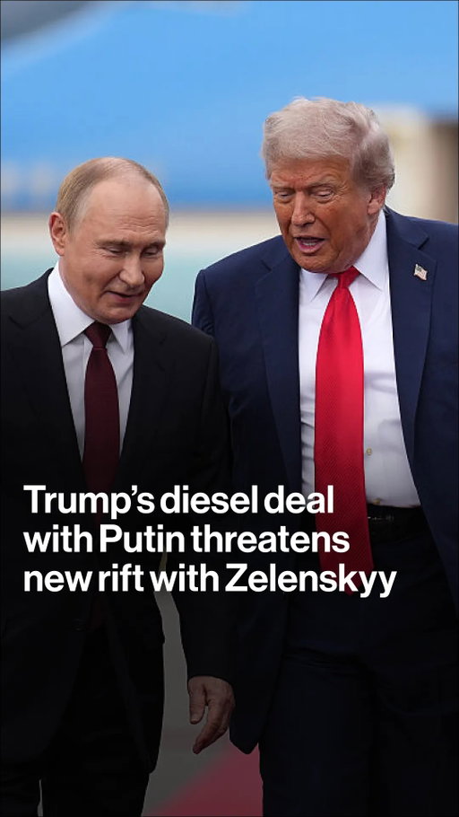 Donald Trump’s deal with Vladimir Putin to release Russian diesel supplies threatens to open a new rift between the US leader and Ukraine's Volodymyr Zelenskyy. 

Anthony Halpin explains why the "energy ceasefire" declared by Trump may not be what it seems. Click the link in bio for more.