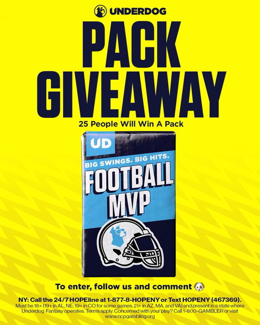 🎁 PACK GIVEAWAY 🎁

To enter, all you have to do is follow us (@underdogrips) and comment 🐶 

25 people will be selected at random tomorrow at 12pm ET 🙌 

This giveaway is not sponsored, endorsed, administered by, or associated with Instagram. By entering, participants agree to a complete release of Instagram from any and all liability associated with this promotion.