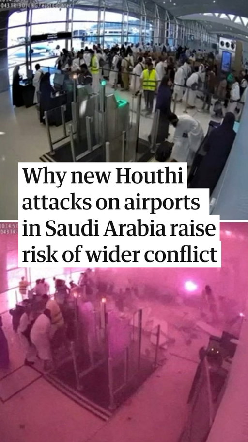 The escalating attacks by Houthi rebels on airports in Saudi Arabia is threatening to draw more countries into the Yemen conflict and further widen regional conflict in the Middle East.

Saudi Arabia, which supports Yemeni government forces, is already carrying out airstrikes against the Houthis in Yemen. The Houthi government’s health ministry said coalition airstrikes over the last six weeks had killed 91 Yemenis and wounded 168, 60% of whom it said were women and children. 

After Saturday’s strike on the King Khalid international airport in Riyadh, the US president, Donald Trump, said he was weighing whether to join the Saudi military campaign in Yemen. The US has already been assisting with intelligence cooperation and targeting, with about 200 US military advisers stationed in Saudi Arabia to help with the campaign. But it has not directly taken part in fighting against the Houthis.

Head to the link in bio to read the Guardian’s diplomatic editor Patrick Wintour’s latest analysis on why recent developments are forcing a swift rethink of Trump’s strategy.