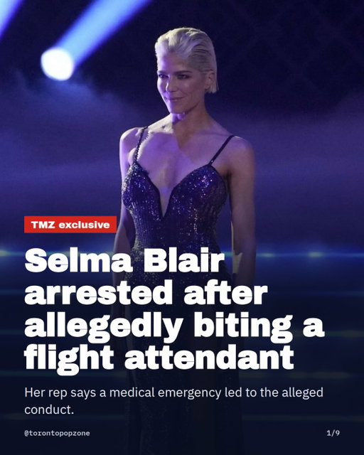 Selma Blair was reportedly arrested after an alleged altercation with flight attendants on a Delta flight to JFK. According to TMZ, two crew members reported injuries, with one taken to the hospital.

Her rep says Selma experienced a medical emergency and is now in stable condition. The cause of the incident remains unclear.

#SelmaBlair #CelebrityNews #HollywoodNews #PopCulture #TorontoPopZone