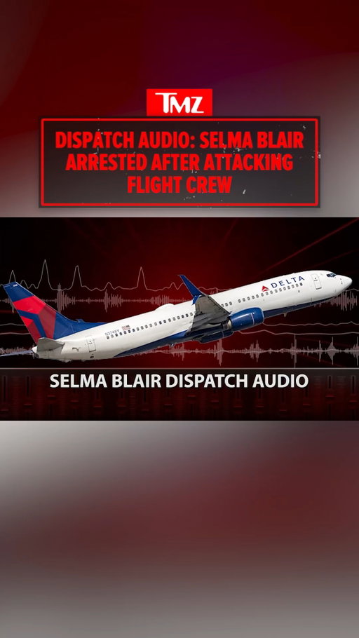 🚨👨‍✈️ Selma Blair allegedly caused chaos aboard a Delta Airlines flight ... In dispatch audio, obtained by TMZ, officials requested medical personnel at the gate after reports of minor injuries, including a bloody nose and bite marks.