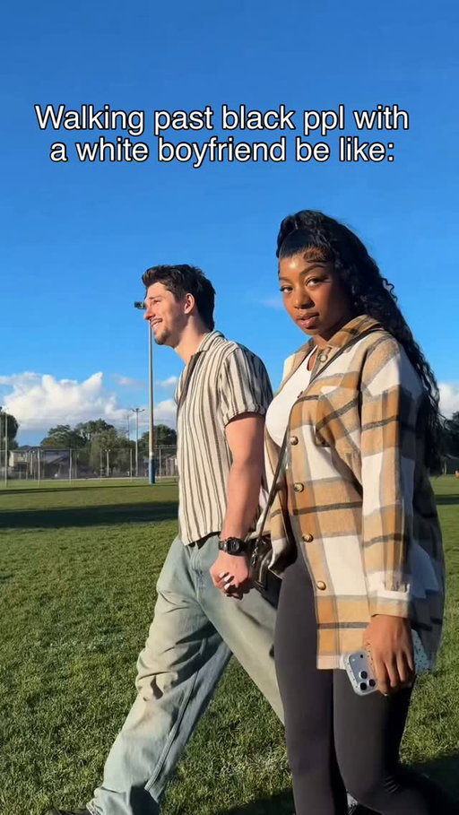 She doesn’t see it cuz that’s her parents! 🤣🤣 
#interacialcouple #relatable #blackcommunity