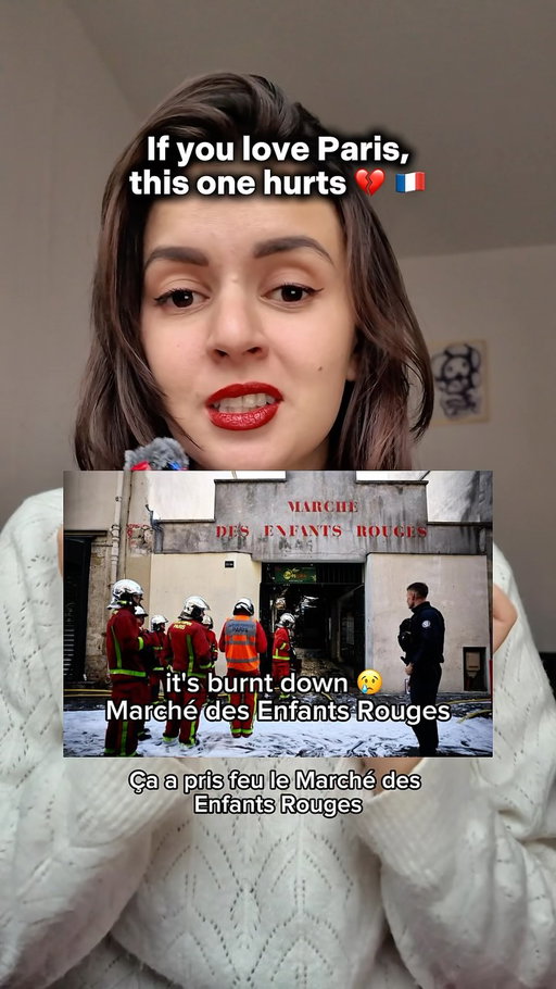A piece of Parisian history, gone in flames. 💔🥲 The Marché des Enfants Rouges has been part of Paris for over 400 years.. ! I also had wonderful memories here with local business owners and sellers, courage 🫶

Immense courage à tous les pompiers 👏

Sending my courage and gratitude to the firefighters✨