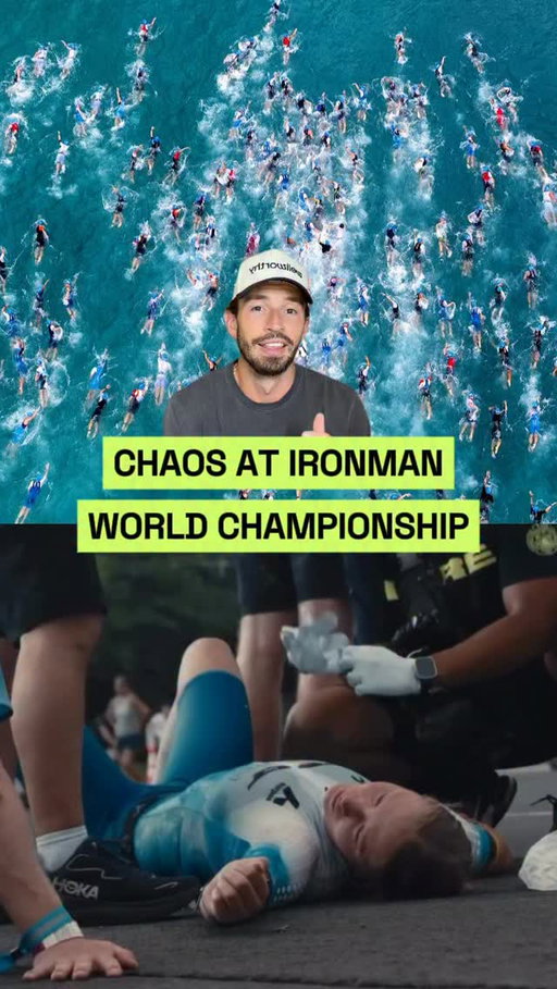 There was absolute chaos in the Ironman World Championships this weekend (@ironmantri).

Both the male and female pro races had insane endings.

So on the male side, the guy who won was Vincent Luis.

He overtook the lead with under 5 miles to go.

And won by less than 2 minutes.

Now, the guy who got second got a bike drafting penalty earlier in the race.

And the penalty was for 3 minutes…

So that cost him the race.

On the female side, even crazier.

Solveig Løvseth took the lead with less than 5 miles left.

It looked completely over, she was cruising and was surely gonna win.

But then, with less than a kilometer to go, things went south.

She became super wobbly, started walking, then just collapsed.

And she just could not regain any strength.

The woman in 2nd at the time, Taylor Knibb, overtook her with less than a kilometer to go to win.

Sad to watch, but Løvseth eventually got back up and finished eighth.

Just insane endings.

Endurance sports are becoming must watch television.

Props to all the athletes and to Ironman on an amazing weekend.

📸 @aidens_lens 

#ironman #ironmankona #kona #triathlon #marathon