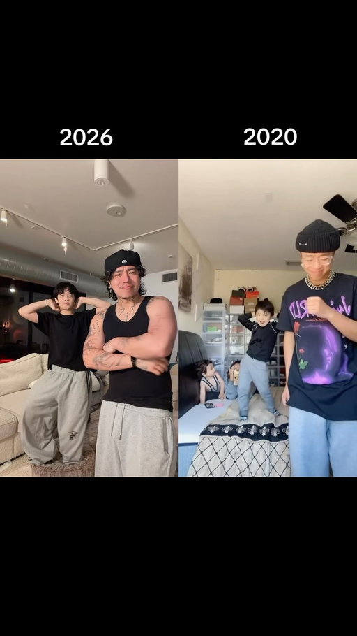 6 years later to the trend that started it all..

go with @itsjonathanle a happy bday, lil bro is 12 now😳😭
