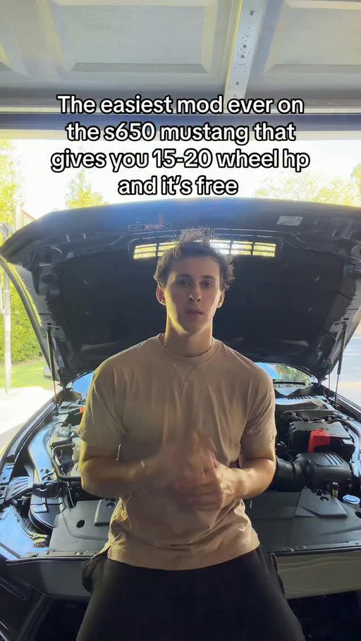 Easy horsepower for free #mustang #carcommunity #mustanggt #s650 #s650mustang