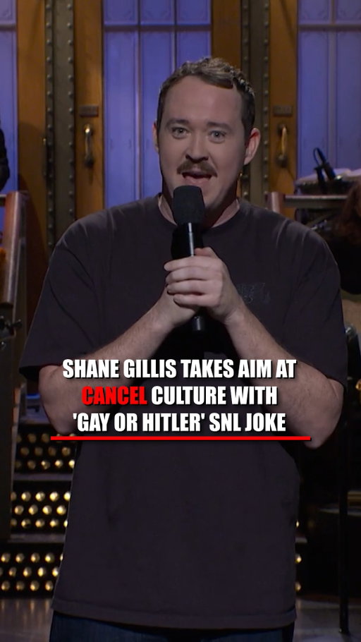 Shane Gillis takes a swipe at cancel culture during his SNL monologue, sparking a heated debate online.

After poking fun at his appearance and joking about his "Hitler haircut," the comedian turns the joke into a jab at America's political divide.

"You're either gay or you're Hitler. And isn't that where we are as a country?"

Now, viewers are debating whether Gillis nailed his point or took the joke too far.