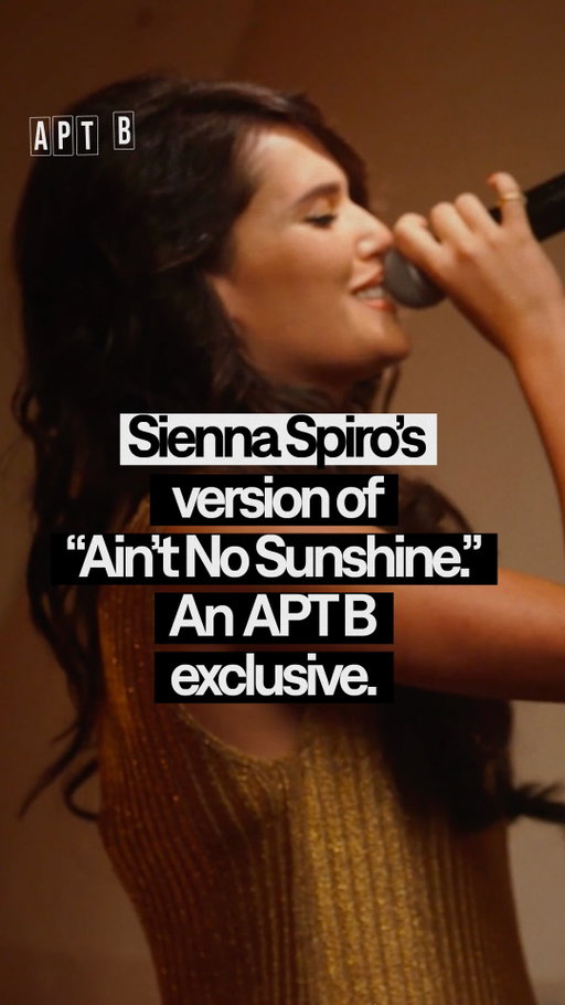 Worth listening to in full. A classic, reimagined by @siennaspiro 

APT B from Bose Studios brings Sienna together with a live audience of fans in London. Watch the full performance on YouTube and at the link in bio.