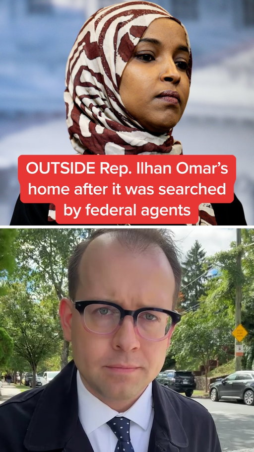 @kevinjfrey is on the ground outside Rep. Ilhan Omar’s, D-MN, Washington, D.C. home after federal agents searched it as part of a criminal investigation. A law enforcement source with direct knowledge of the matter tells MS NOW the investigation is based on allegations of fraud.

In a statement, Rep. Omar accuses the Trump administration of “political intimidation.”