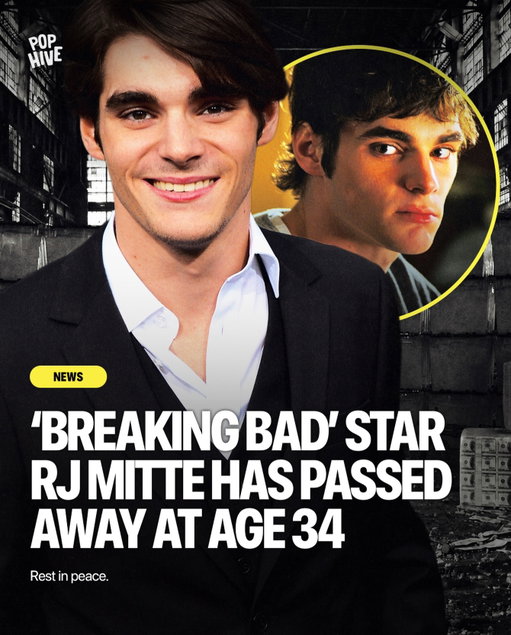 RJ Mitte, known for portraying Walter White Jr. in the series ‘Breaking Bad,’ has reportedly passed away at 34 years old.

According to TMZ, the actor passed away Monday in Texas.

Along with ‘Breaking Bad’, other notable projects Mitte was involved in included ‘The Oak Room’ and ‘The Guardians of Justice’.

Rest in peace. 🕊️