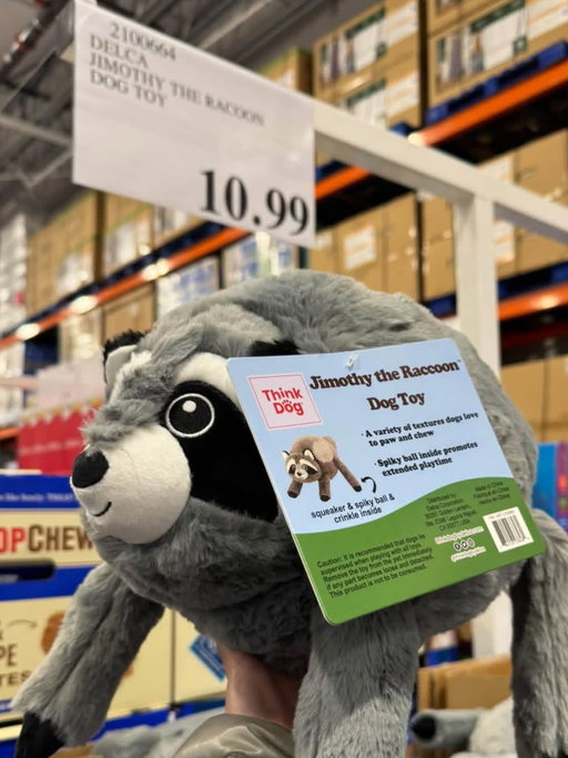 🦝 Meet Jimothy! 😂❤️ The raccoon dog toy is NEW at Costco for just $10.99! 🐾

Tell me this little guy isn’t coming home on your next Costco trip! 🛒😍

#CostcoFinds #CostcoDeals #CostcoEverything #jimothyraccoon #jimothy