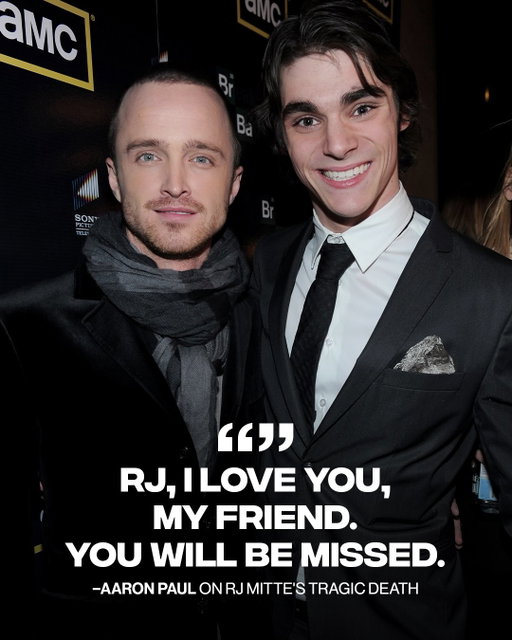 Aaron Paul paid tribute to his ‘BREAKING BAD’ co-star RJ Mitte, who sadly passed away. 🕊️ 

“I am at a loss. I am heartbroken over this news.”

via THR
📸 Getty Images / AMC