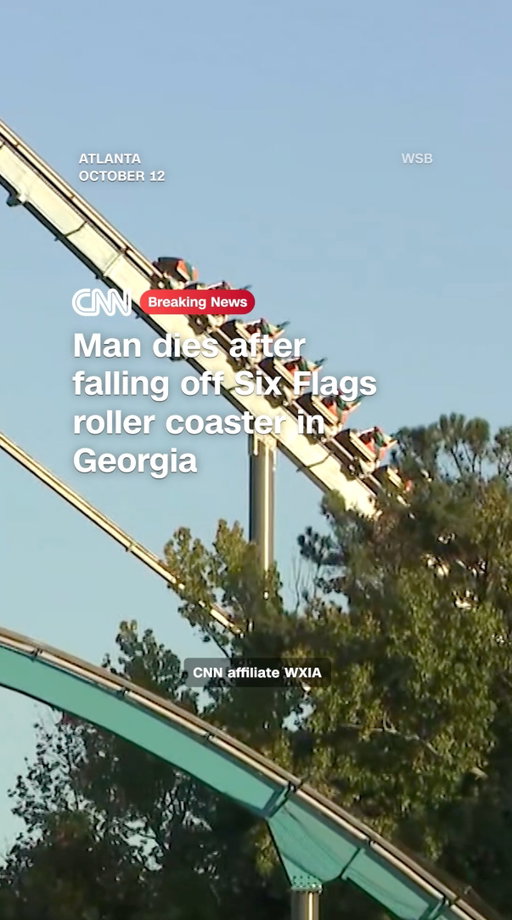 A man has died at Six Flags Over Georgia, police said, with witnesses telling CNN affiliate WXIA they watched the man fall off a roller coaster.

Read more at the link in bio.