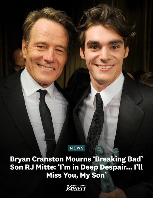 #BryanCranston mourns “Breaking Bad” co-star #RJMitte in a deeply emotional tribute: “I’ll miss you, my son.”

“I’m in deep despair as I write this tonight. RJ Mitte, my sweet son on ‘Breaking Bad,’ has died. I met him when he was only 14 years old when he was cast as Walter White Jr., a part he played with such joy and enthusiasm. Born with cerebral palsy, he never, ever allowed that challenge to be an excuse for anything. He met the demanding shooting schedule head on with great determination.

“It is especially devastating to hear that he took his own life. Why? We were texting each other just a few weeks ago, figuring out when we could meet for lunch. I don’t know if that lunch would have changed his future… But I do know that I loved him, and thoroughly enjoyed being with him throughout the years on the series, and after the spotlight on ‘Breaking Bad’ dimmed.”

Read more at the link in bio.
