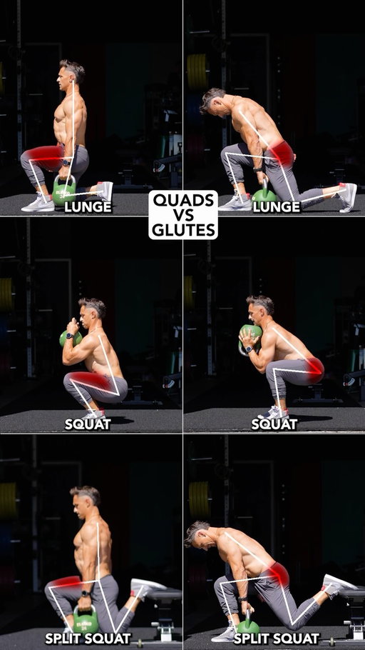 Small tweaks, big differences in what you’re training.

You don’t always need a new exercise to target a different muscle group. Most of the time, a small change to how you’re doing the movement is enough.

👉 Quads: Keep your torso upright and let your knee travel forward over your toes.
👉 Glutes: Lean your torso forward and push your hips back.

A lunge is still a lunge, but how you set it up decides which muscle does most of the work. The same goes for your squats and split squats.

Know what you’re training and why, and you’ll get more out of every rep.

Save this for your next leg day 📌

#muscle #quads #strengthtraining #legday #glutes