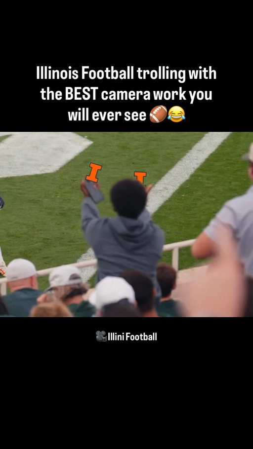 ELITE trolling of Michigan State fans by Illinois Football 😂🏈 #Illini