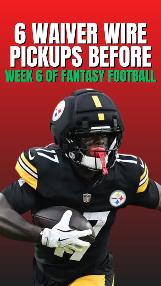 Add These Players In The Week 6 Waiver Wire For Fantasy Football #nfl #football #waiverwire #fantasyfootball