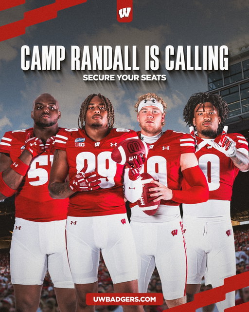 We’re just getting started
Get your tickets NOW at http://uwbadgers.com/tickets