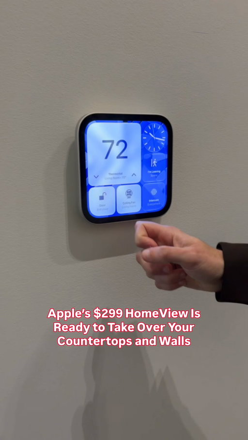 Apple’s HomeView features a 7-inch Liquid Retina display  with a 12-megapixel camera, two full-range drivers for Spatial Audio, and more. #applehomeview #smarthome #smarthomehub #apple #tech