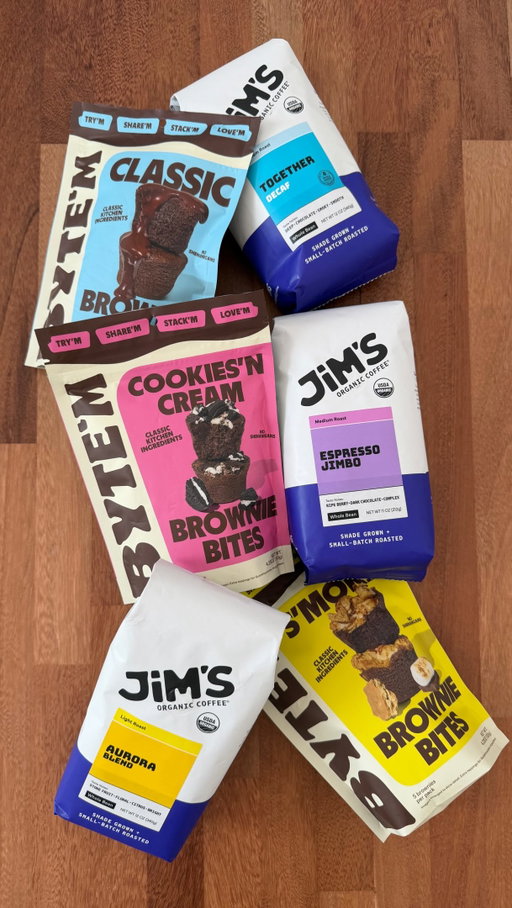 It’s sweet treat season after all. 👻

@JimsOrganicCoffee and @Bytembrownie are teaming up for a seriously delicious giveaway filled with organic coffee + decadent brownie bites. Because some things are simply better together. 😍

To enter:
☕️ Follow @JimsOrganicCoffee + @Bytembrownie
🍫 Like this post
☕️ Tag your coffee + brownie-loving friends below

Good luck!! 

*Giveaway ends on 10/20/2026 at 11:59 PM EST. Must be a US resident and 18+ to enter. This giveaway is not affiliated with Meta.