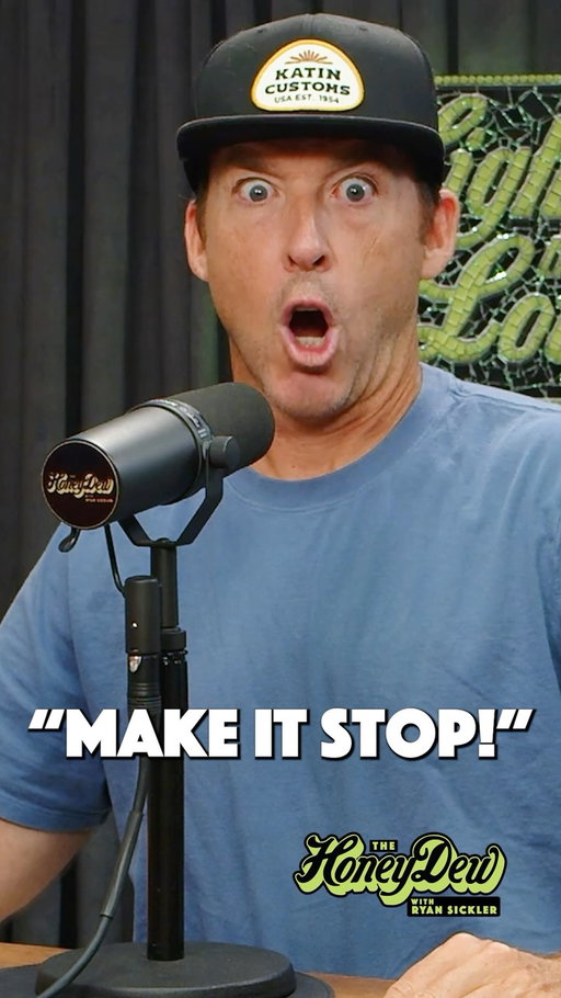 MAKE IT STOP! My HoneyDew this week is Eddie Ifft! Eddie Highlights the Lowlights of a weed cookie that opened doors that have never closed and how that anxiety shows up everywhere from airplanes to elevators. 

We talk about EMDR therapy, health, anxiety, and an awkward encounter with Hannah Gadsby.

Come see me live! 🎟️🎟️ ryansickler.com/tour 

November 6 & 7 - Tampa

November 20 & 21 - Phoenix

December 4 & 5 - Denver