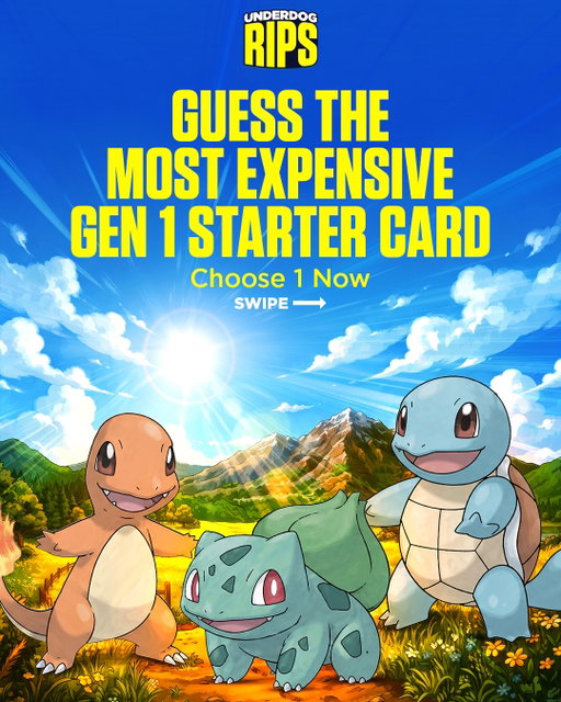 THREE STARTERS. ONE LEGENDARY CHOICE 🔥💧🌿

Before the cards and the collections, it all started with one question: Who’s your starter? 👀

Charmander, Squirtle, and Bulbasaur take us back to where it all began. Swipe through for some Gen 1 nostalgia ✨

🔥 Charmander
💧 Squirtle
🌿 Bulbasaur

If you could add ONE to your collection, who are you choosing? Let us know below! 👇