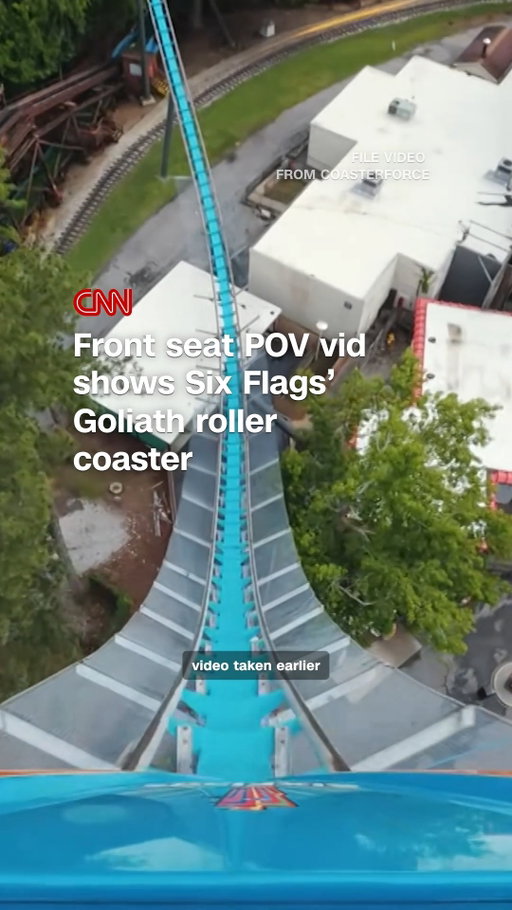 Video taken earlier this year from roller coaster enthusiast group CoasterForce shows the Goliath roller coaster at Six Flags Over Georgia from a front-row rider’s perspective. Six Flags has closed nine rides across its parks after the death of a 42-year-old Atlanta man, who fell off the Goliath at Six Flags Over Georgia on Monday. Read the latest at the link in our bio.