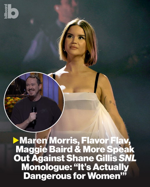 Marren Morris, Flavor Flav and Maggie Baird (the activist mother of Billie Eilish and FINNEAS) are speaking out against Shane Gillis' controversial 'Saturday Night Live' monologue during his hosting gig over the weekend.⁠
⁠
The joke in question was when Gillis said, “I haven’t been to the gym in so long, I didn’t know women just dress like whores now? I’m sorry, there’s no other way to describe. Have you seen it? I’ve seen it. The shorts. Have you seen the shorts?”⁠
⁠
Baird reacted that she "literally gasped" when he made the comments: “I come from the sketch comedy world and am not squeamish around comedy, but how can men and comedy writers still think this is funny! It’s actually dangerous for women to promote this bullsh–.”⁠
⁠
See what Morris, Flavor Flav and others had to say at the link in bio.