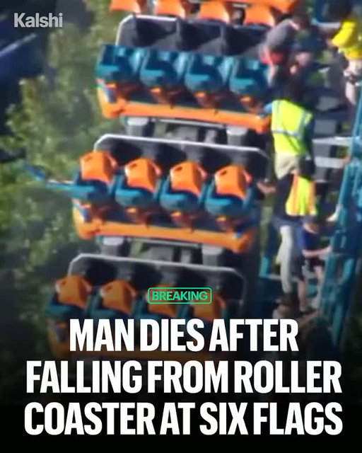 Police say Hassan Jihad Ibn Kariem, 42, of Atlanta, died Monday after being ejected from the Goliath roller coaster at Six Flags Over Georgia, where four other people were injured.⁠
⁠
Six Flags temporarily closed nine similar coasters across six parks and its stock fell about 14% Tuesday. Traders give Six Flags Entertainment a 17% chance of being acquired this year.