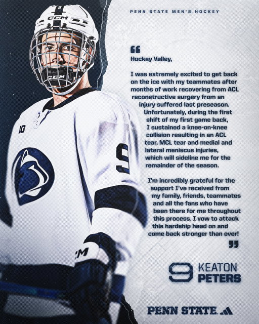 An update from Keaton Peters 💙🤍

#WeAre #HockeyValley