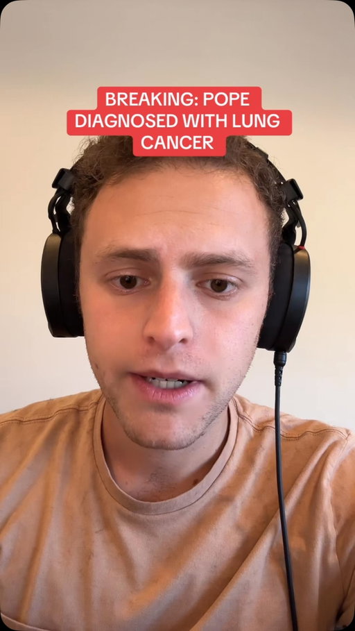 Pope Leo diagnosed with lung cancer.