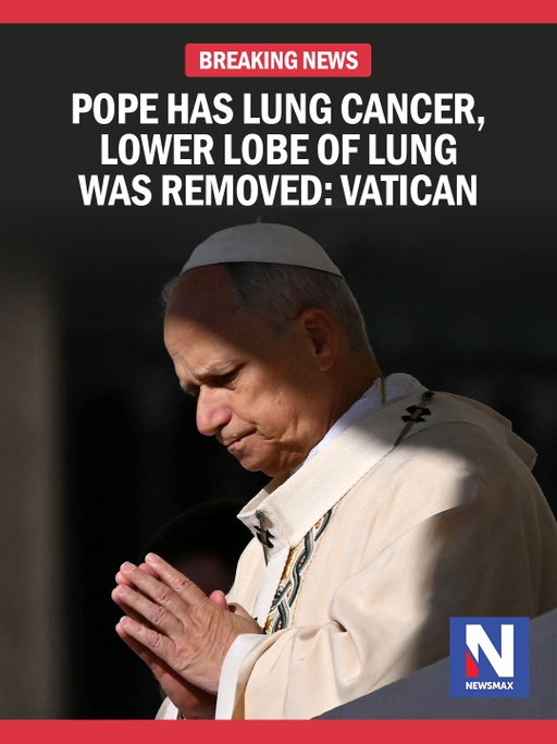BREAKING NEWS: Pope Leo XIV underwent surgery Tuesday that confirmed that he has lung cancer, and doctors removed the lower lobe of his right lung, the Vatican said Tuesday. ⁣
⁣
For more info on this story, please visit the link in our bio or Newsmax.com.