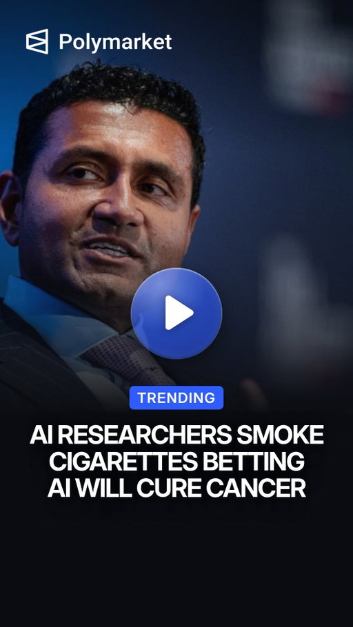 Palantir CTO Shyam Sankar claims some AI researchers have started smoking cigarettes to demonstrate their confidence that artificial intelligence will eventually cure cancer.

Speaking on CBS News’ Face the Nation, Sankar said researchers are using smoking as a way to signal their belief in AI’s medical potential, effectively betting that future breakthroughs will eliminate the risks they are taking today. However, he provided no names, studies, or evidence to support the claim.

The comments come as AI companies increasingly predict major advances in medicine, including new cancer treatments.

Despite that optimism, the CDC warns that smoking causes roughly one-third of cancer deaths in the United States, with smokers facing approximately 25 times the lung cancer risk of nonsmokers.

Traders predict a 6% chance the AI bubble will burst this year.