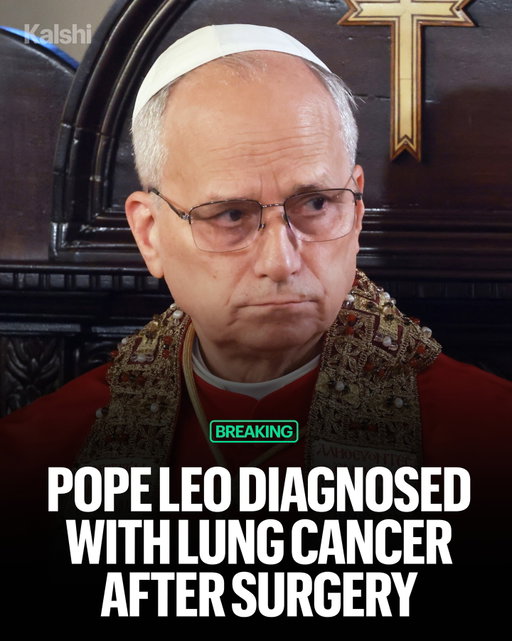 The Vatican said Pope Leo XIV, 71, has lung cancer after surgery Tuesday at Rome’s Gemelli Hospital removed the lower lobe of his right lung, calling the operation successful with no complications.⁠
⁠
Traders give an 83% chance Pope Leo XIV visits Argentina this year.