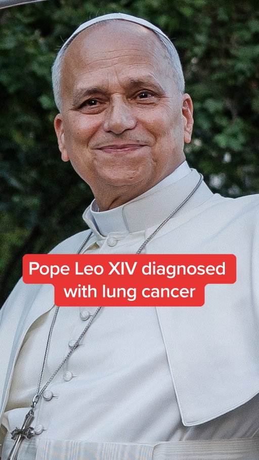 The Vatican has announced that Pope Leo XIV has been diagnosed with lung cancer after undergoing surgery to remove the lower lobe of his right lung.

#popeleo #vatican #breakingnews