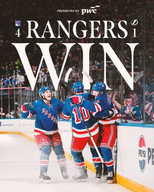 THAT’S A RANGERS DUB 👊