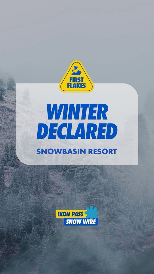 Fresh snow has entered the chat at #IkonPass destination @snowbasinresort 👀

📅: Oct 13, 2026